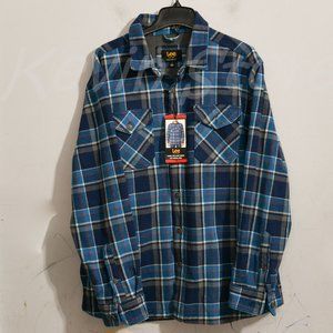 Blue shirt jacket‎ bonded with thermal lining Lee